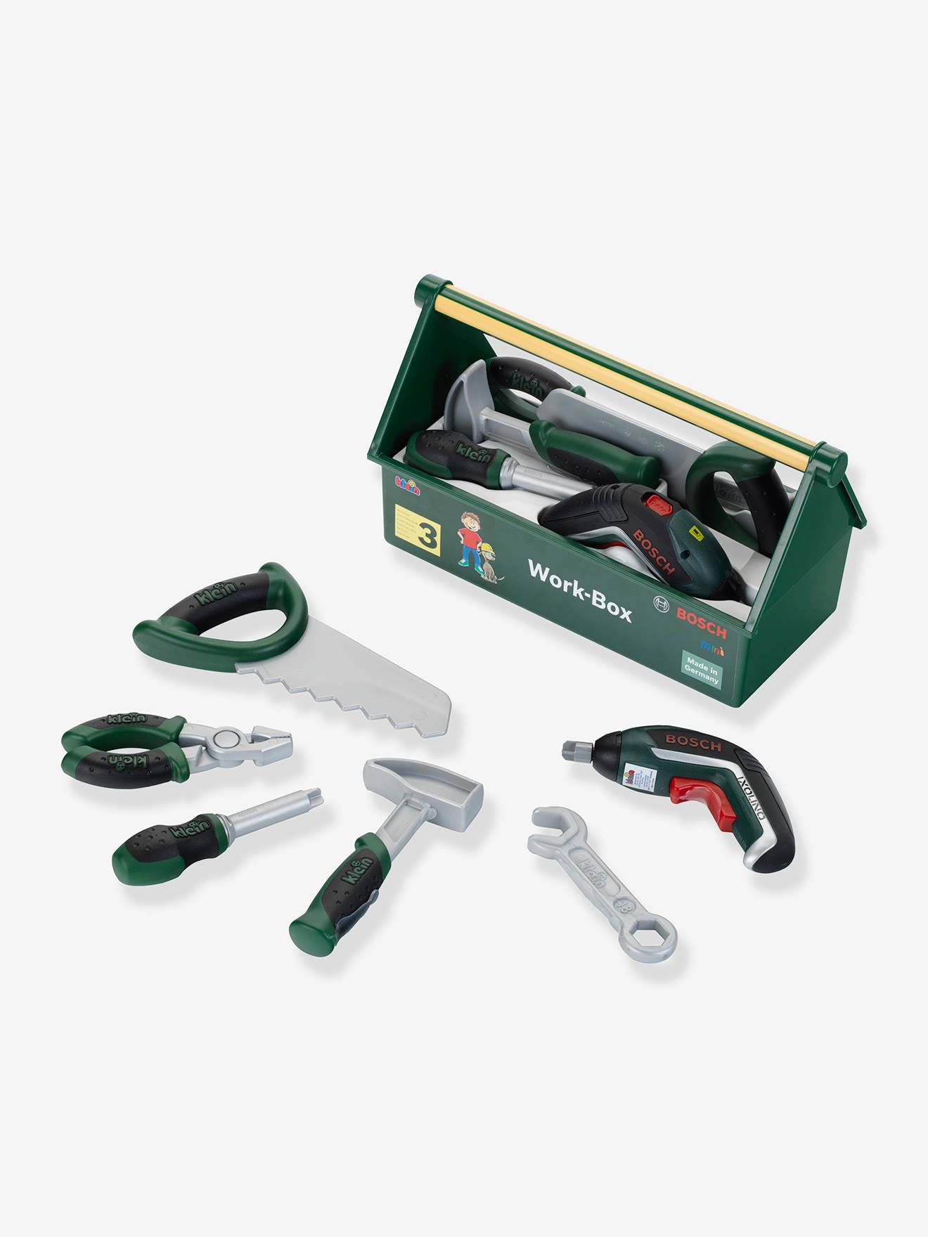 Caisse à outils 7 pièces multicolore