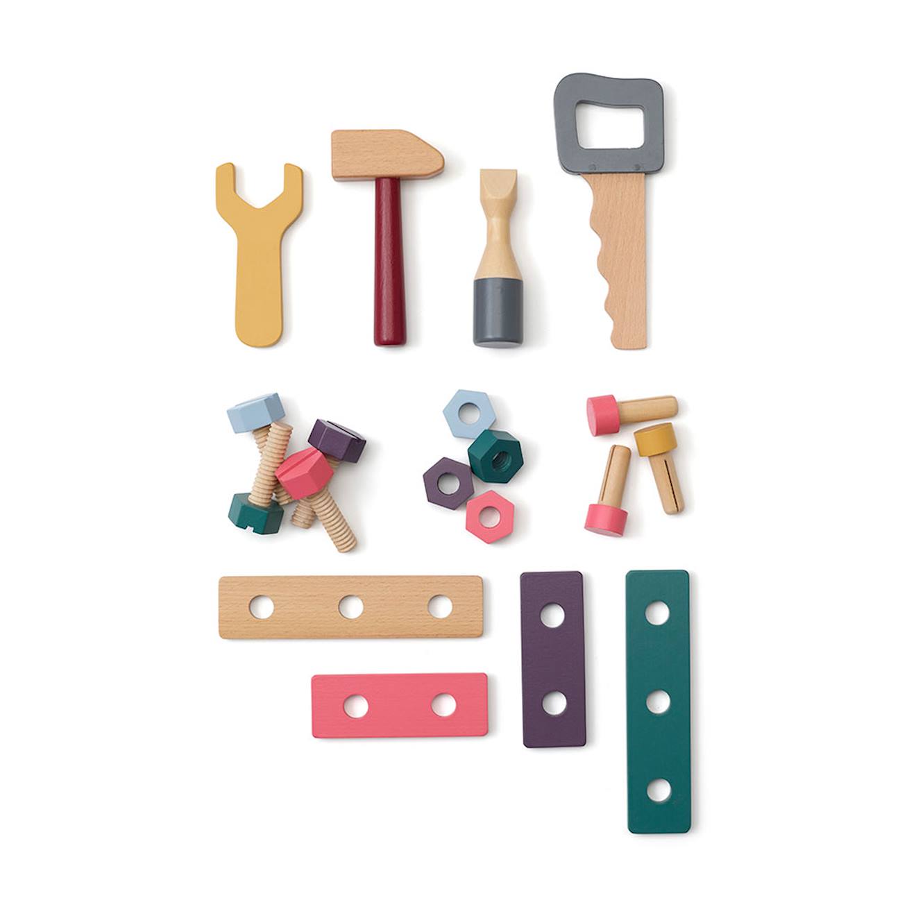 Caisse à outils multicolore