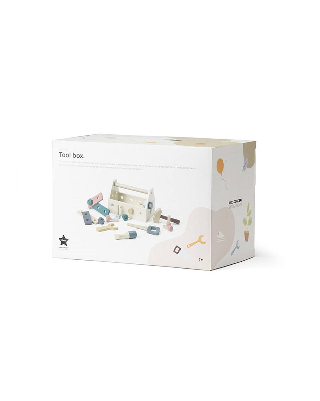 Caisse à outils multicolore