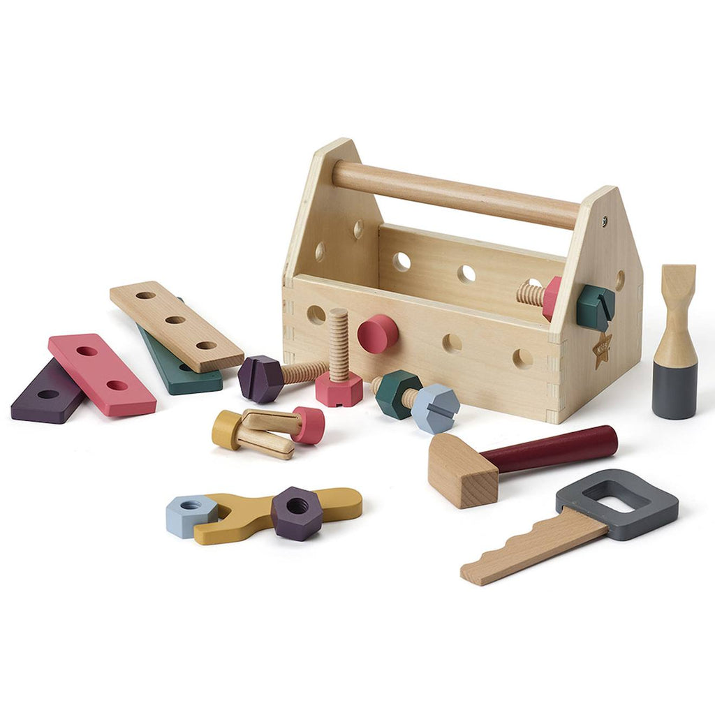 Caisse à outils multicolore
