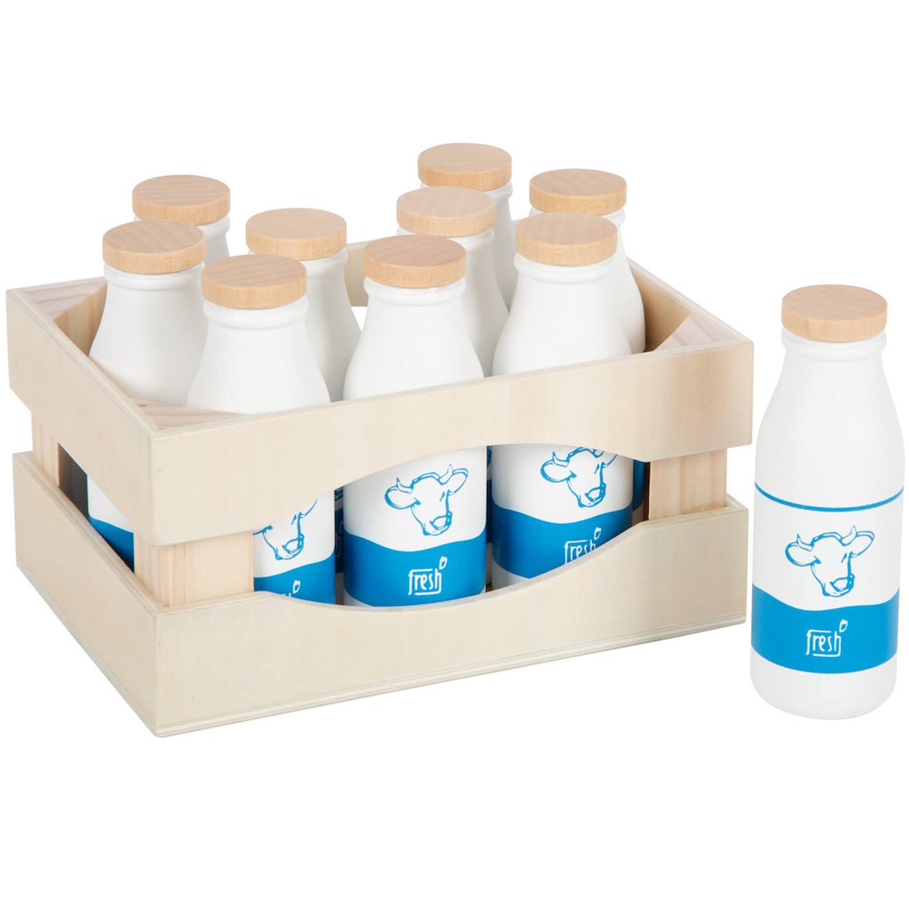 Caisse de lait fresh blanc