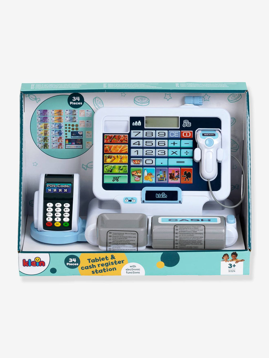 Caisse enregistreuse tablette multicolore