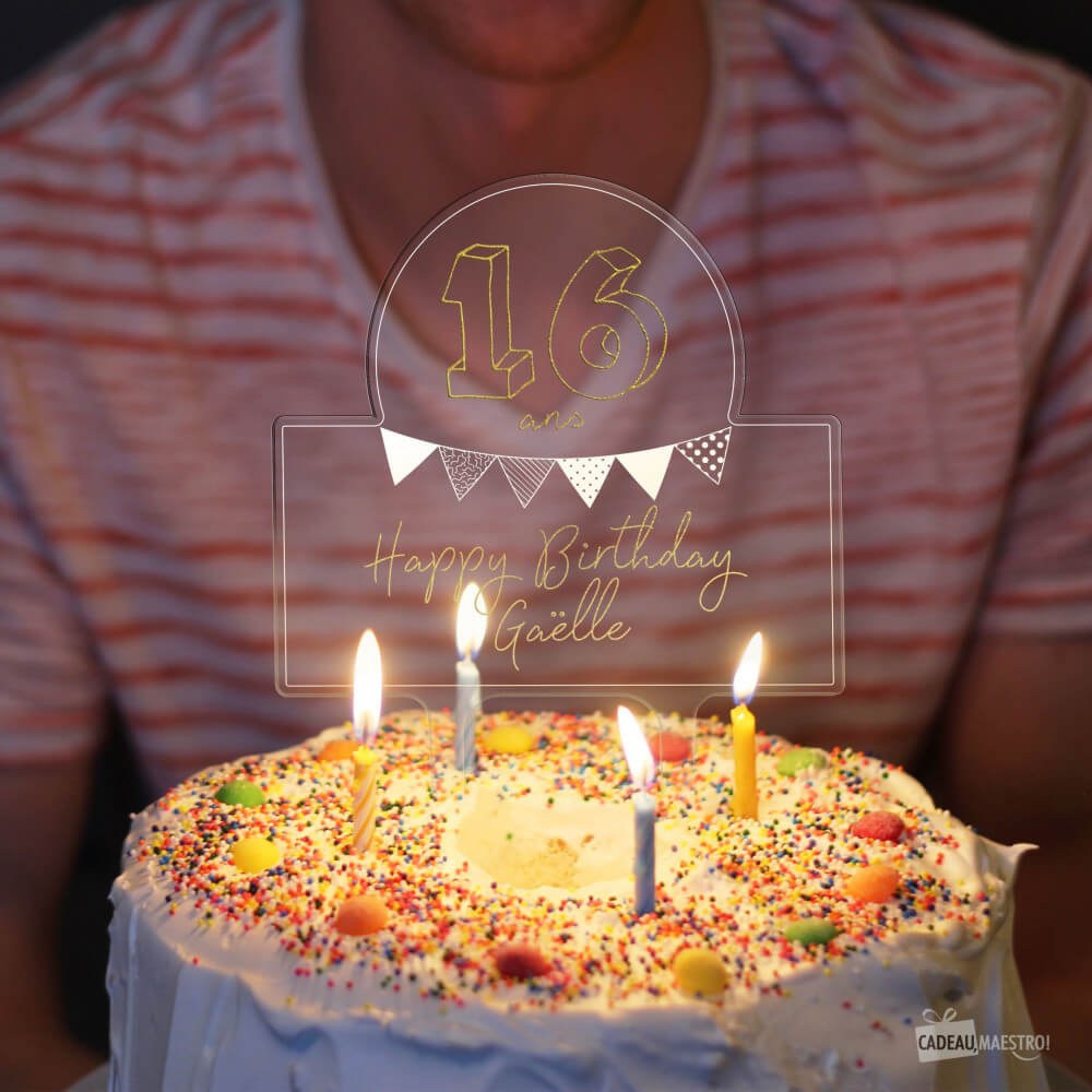 Cake Topper Vintage - Art de la Table CadoMaestro