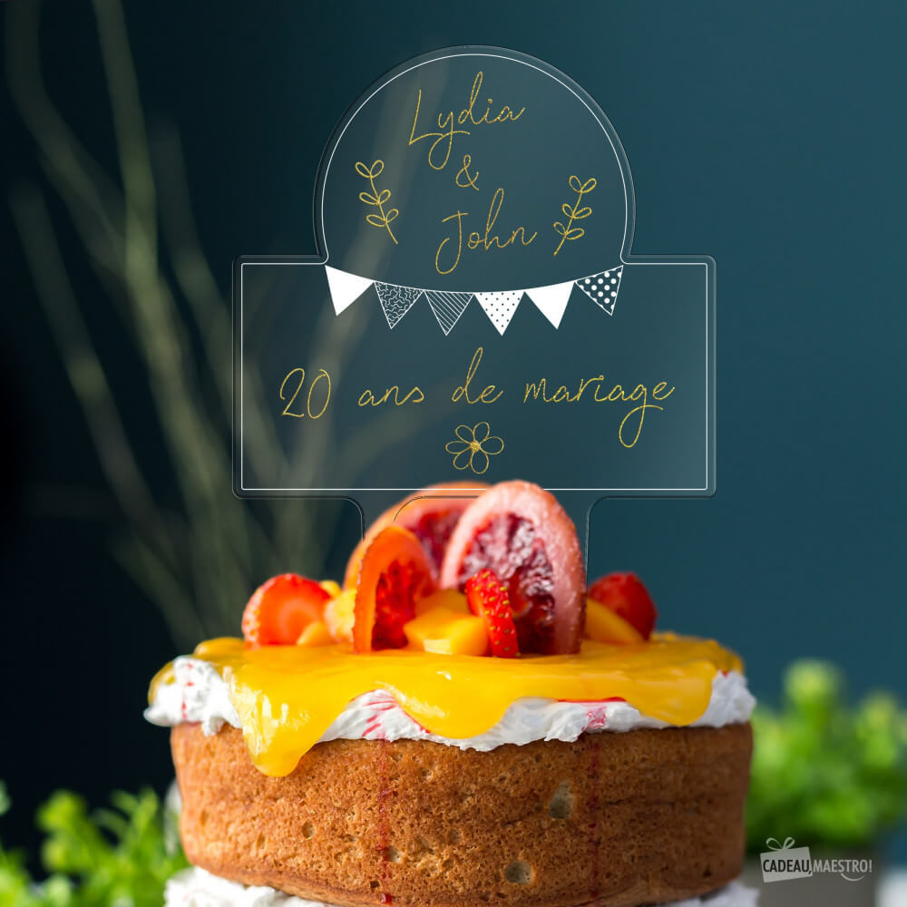 Cake Topper Vintage - Art de la Table