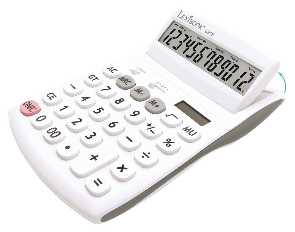 Calculatrice de bureau à 12 chiffres blanc