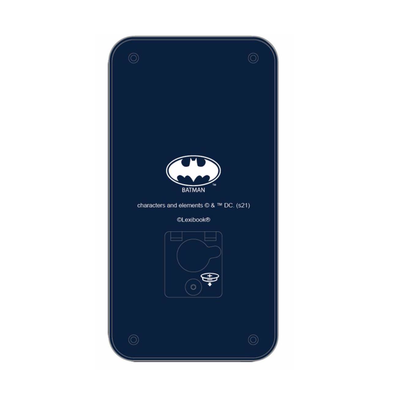 Calculatrice de poche Batman avec couvercle de protection, fonctions classiques et évoluées, à piles et solaire bleu