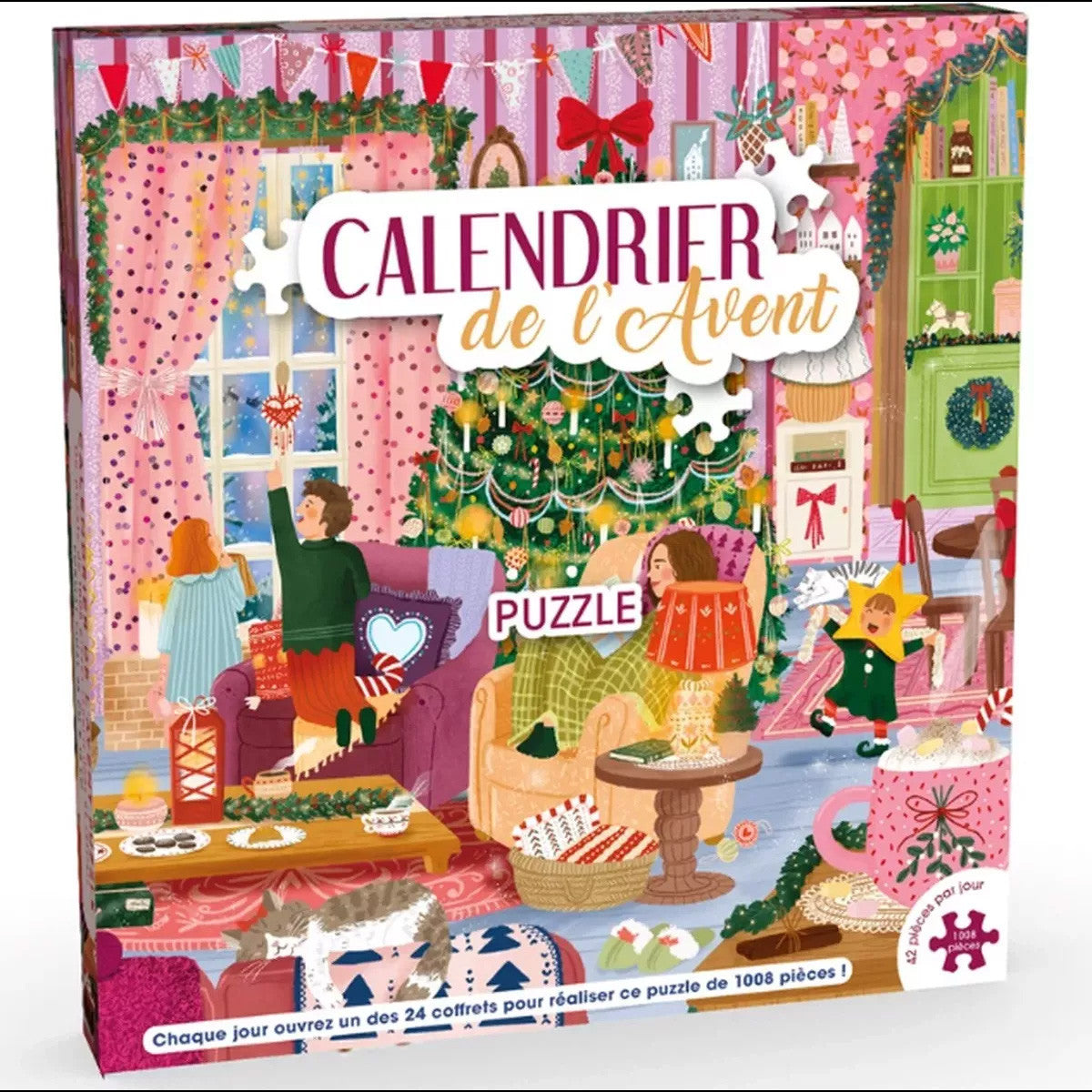 Calendrier de l'Avent puzzle Cottage Martinex