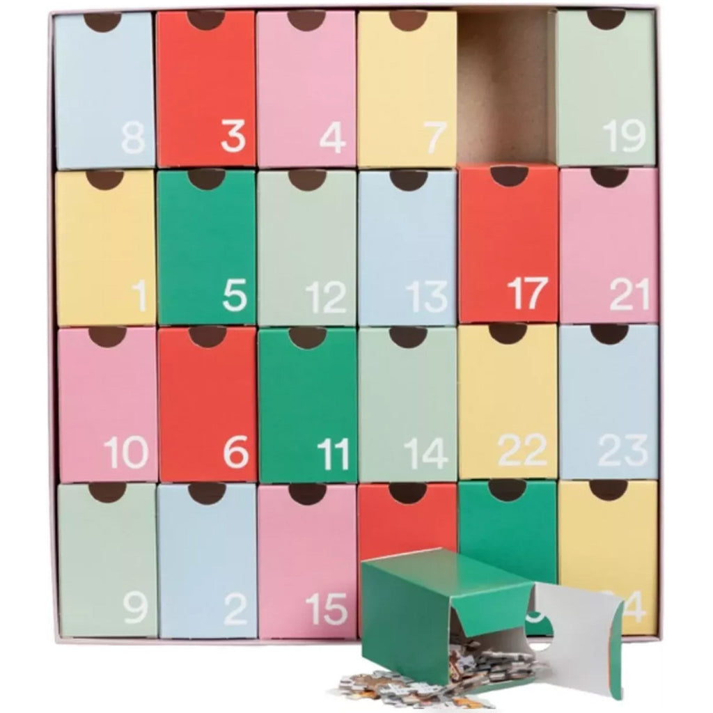 Calendrier de l'Avent puzzle Cottage Martinex