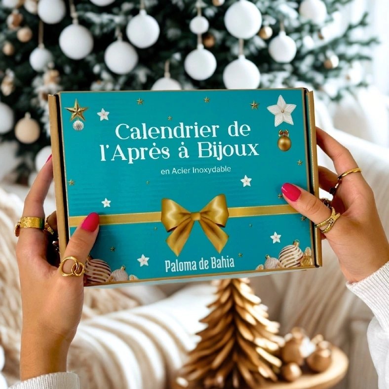 Calendrier de l'après Paloma de Bahia – 6 bijoux dorés en acier inoxydable
