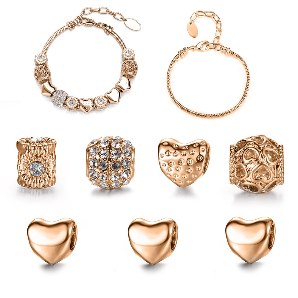 Calendrier de l'Avent MYC Paris 13 bijoux et 11 perles, or rosé et argenté