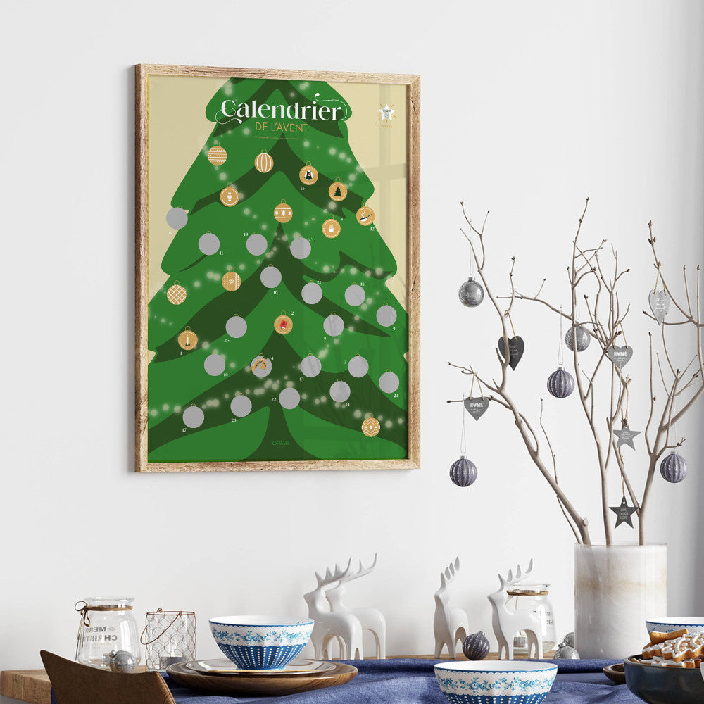 Calendrier de l'Avent à Gratter en Solo - Calendrier Original