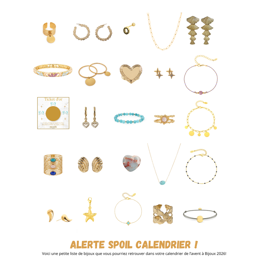 Calendrier de l'Avent Paloma de Bahia Deluxe 2026 – 24 bijoux dont 2 à graver