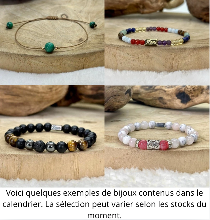 Calendrier de l'Avent Natura-Zen – Bijoux en pierres naturelles