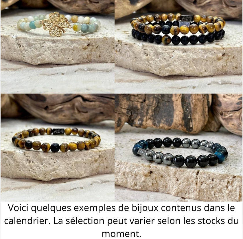 Calendrier de l'Avent Natura-Zen – Bijoux en pierres naturelles