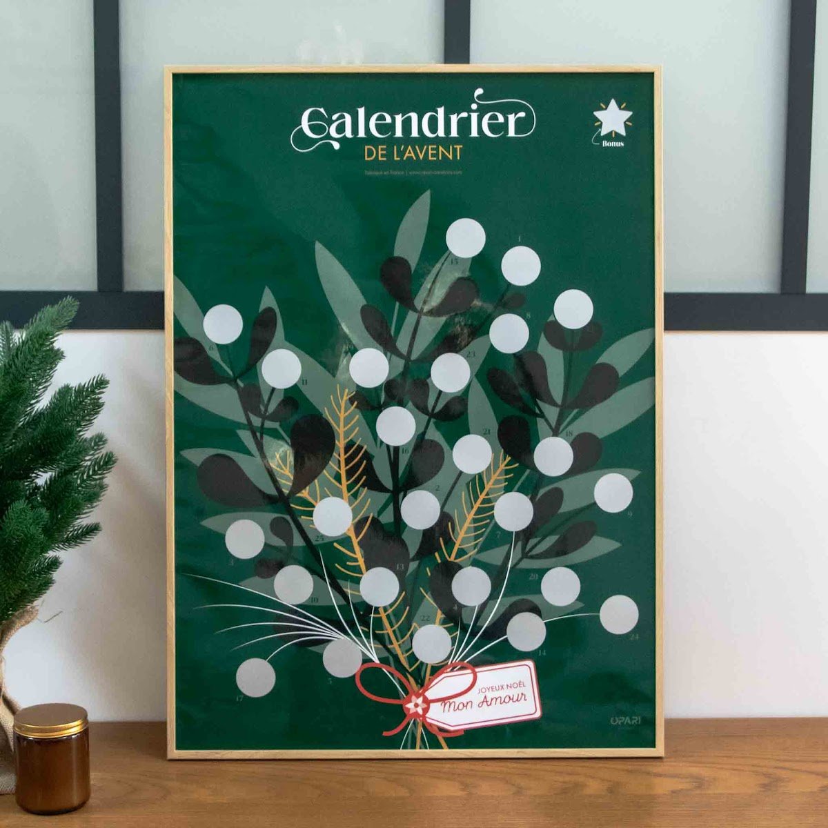 Calendrier de l'Avent couple à gratter - Opari