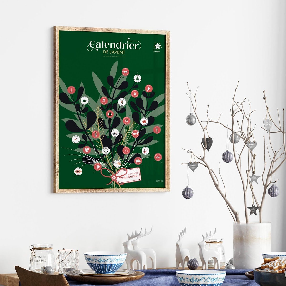 Calendrier de l'Avent couple à gratter - Opari