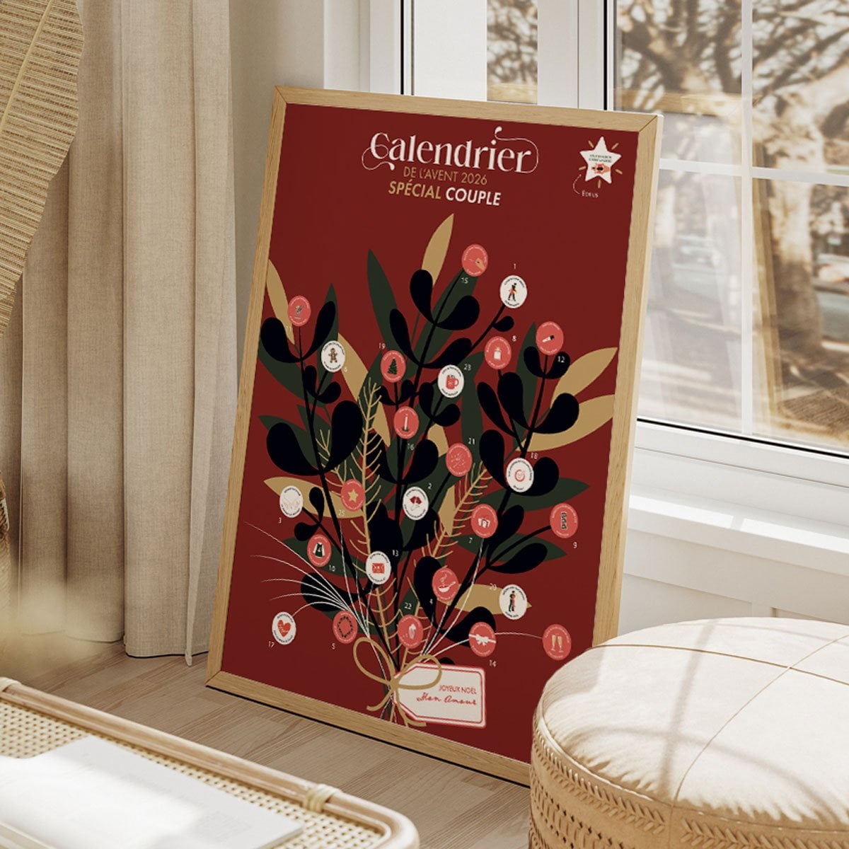 Calendrier de l’Avent couple à gratter 2026 – Opari – photo 1