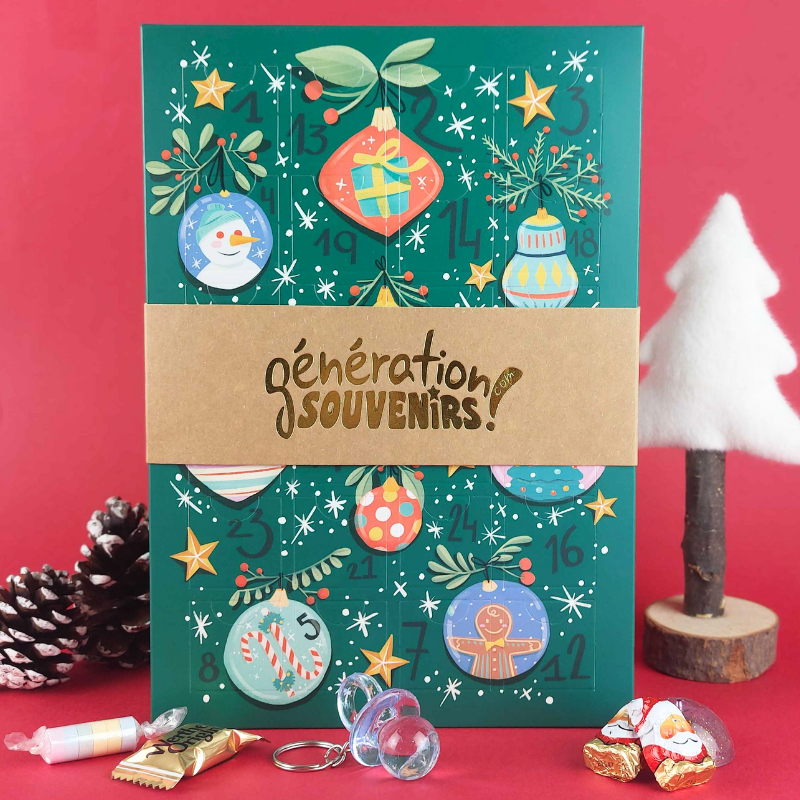 Calendrier de l’Avent Confiseries & Jouets Vintage 2025 - Génération Souvenirs