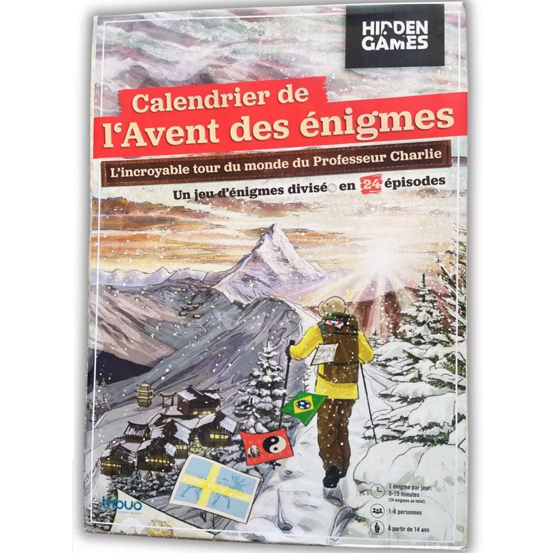 Calendrier de l'Avent des Énigmes 2026 – Le tour du monde du Professeur Charlie (Hidden Games)