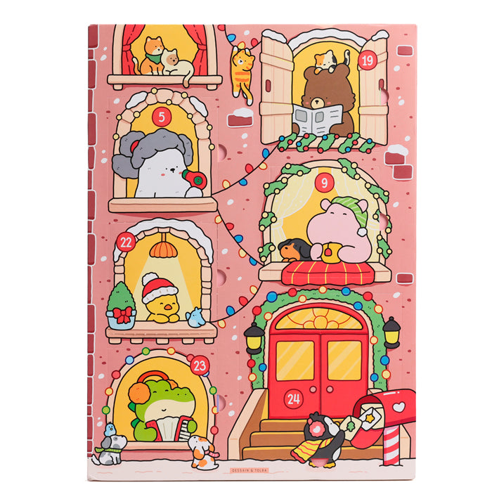 Calendrier de l'Avent Coco Wyo Doux et Cosy – 24 mini-livres à colorier – photo 4