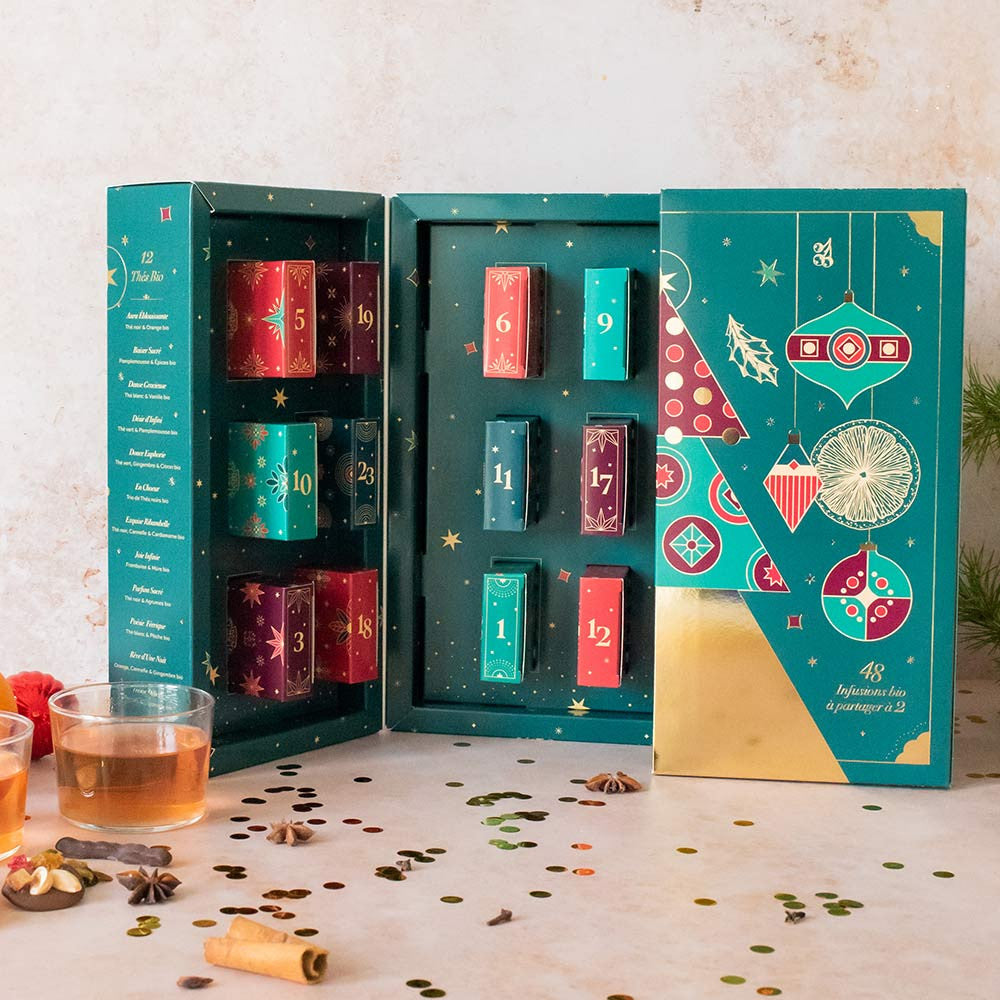 Calendrier de l'Avent Provence d'Antan Duo – 24 thés et tisanes bio pour 2