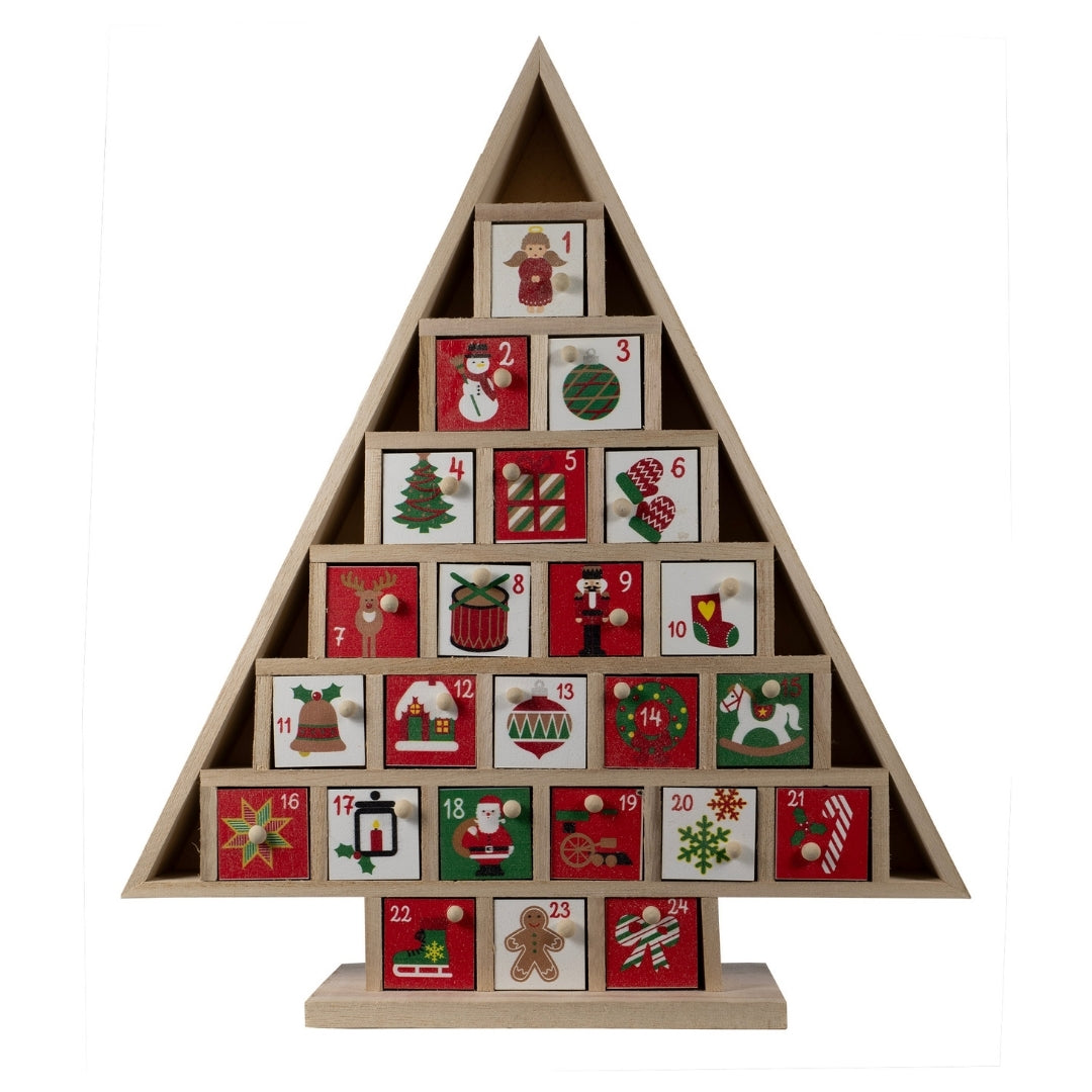 Calendrier de l’Avent Blachere Illumination à poser – sapin en bois à remplir
