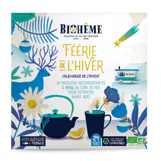 Calendrier de l’Avent Infusions Bio – Féérie de l’Hiver Neige - Biohême