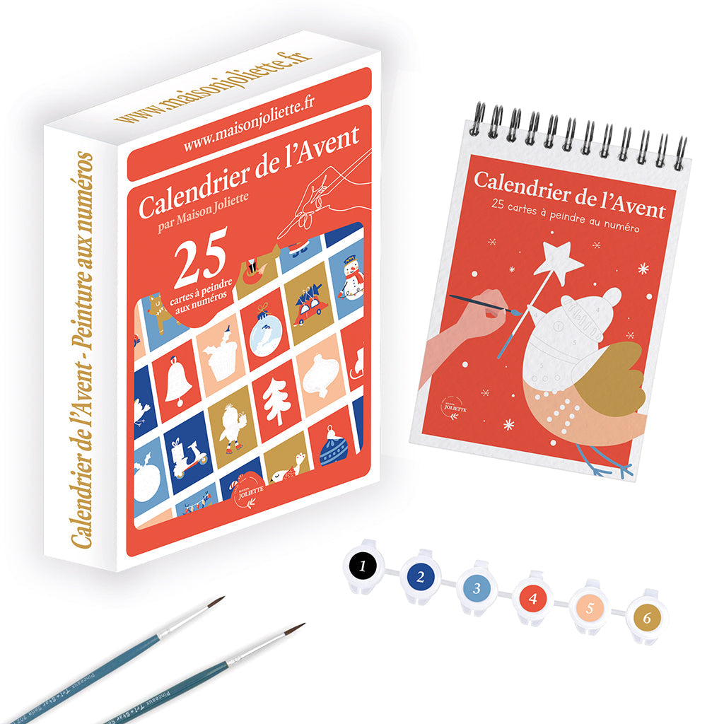 Calendrier de l'Avent Maison Joliette – Peinture aux numéros, 25 cartes – photo 1