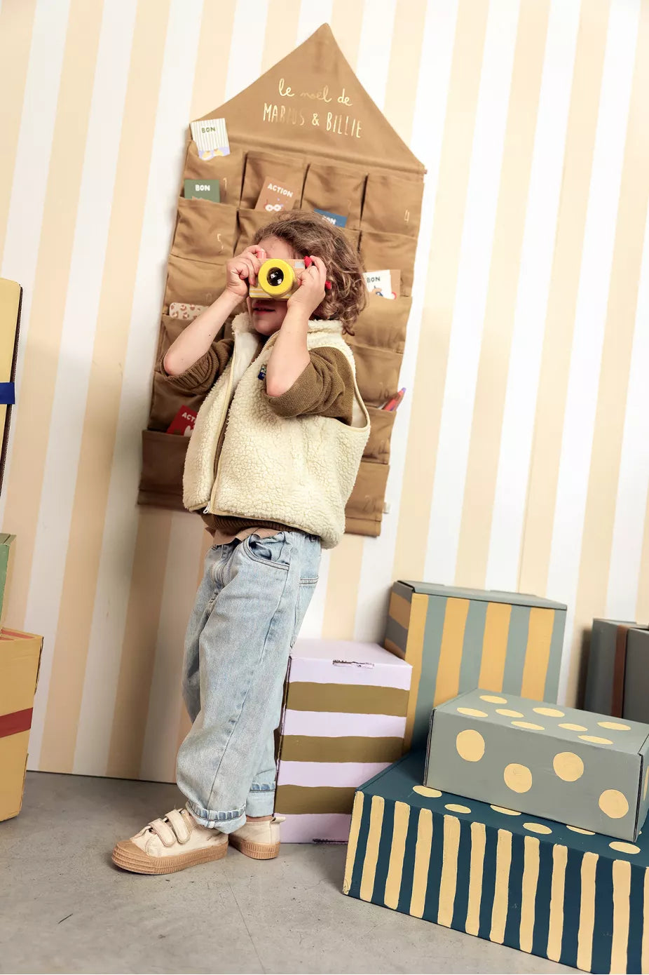 Calendrier de l’Avent en tissu personnalisé Désiré – Petit Picotin