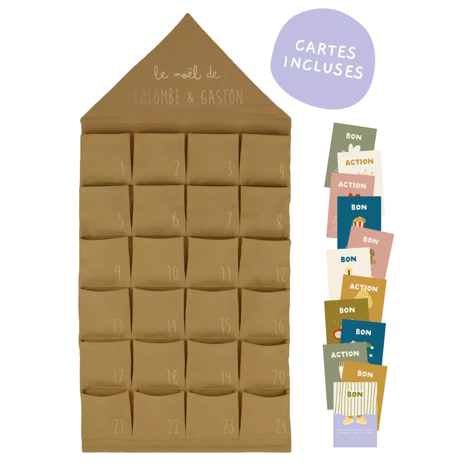 Calendrier de l’Avent en tissu personnalisé Désiré – Petit Picotin
