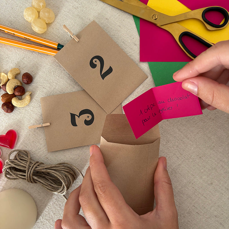 Calendrier de l'Avent à personnaliser – La Fabrique à Sachets, 25 sachets