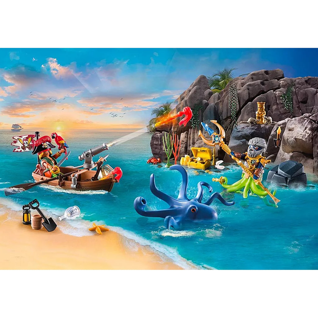 Calendrier de l'Avent Playmobil Pirates 71636 – 24 surprises, 98 pièces