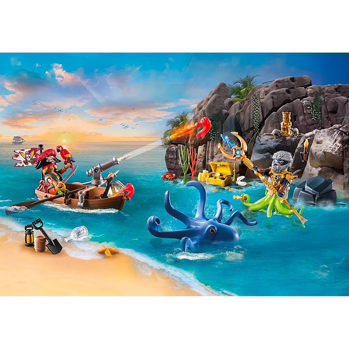 Calendrier de l'Avent Playmobil Pirates 71636 – 24 surprises, 98 pièces