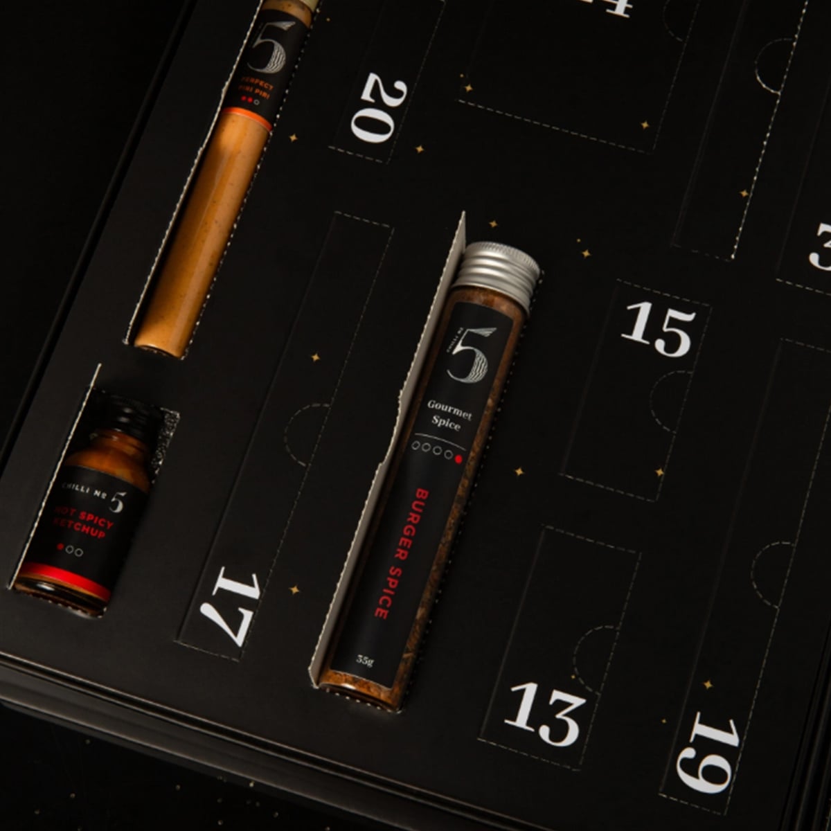 Calendrier de l’Avent Chilli No. 5 2026 – 24 sauces piquantes – photo 2