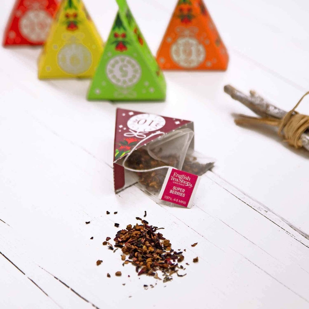 Calendrier de l'Avent English Tea Shop triangle rouge – 25 thés bio