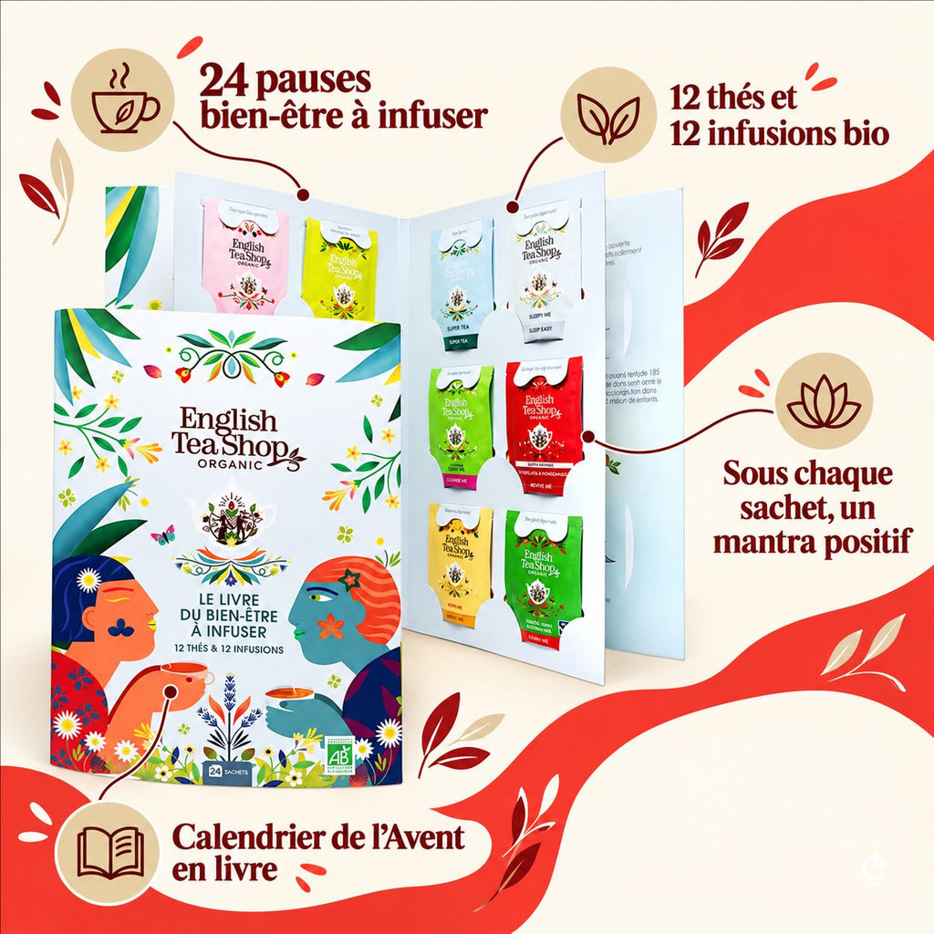 Calendrier de l'Avent English Tea Shop Bien-Être 24 thés et infusions bio – photo 2