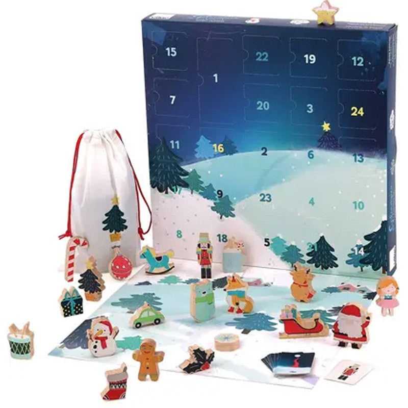 Calendrier de l'Avent Vilac Touche et trouve en bois