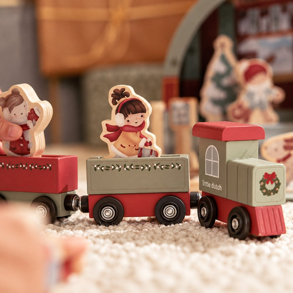 Calendrier de l’Avent Little Dutch 2026 – Train de Noël à fabriquer – photo 2