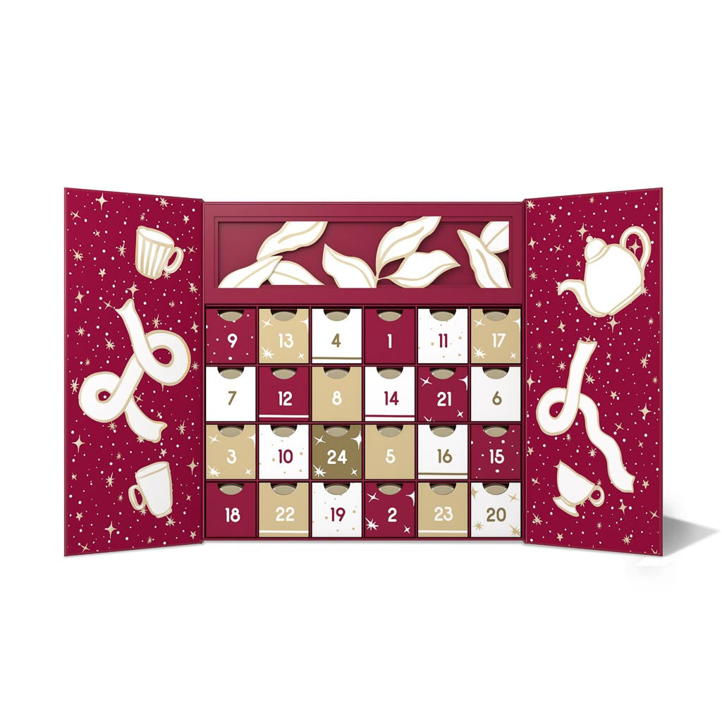 Calendrier de l'Avent Panda Tea vrac – 24 boîtes de thés & infusions