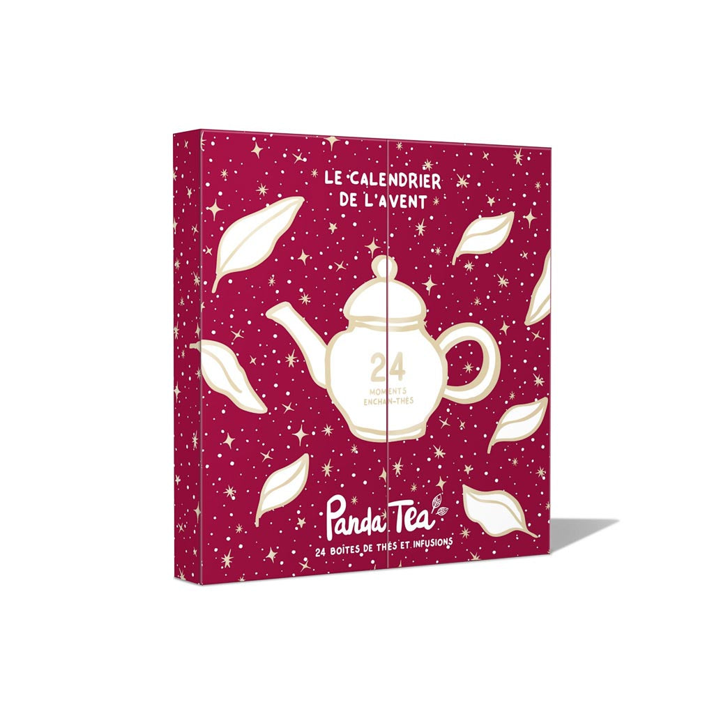 Calendrier de l'Avent Panda Tea vrac – 24 boîtes de thés & infusions