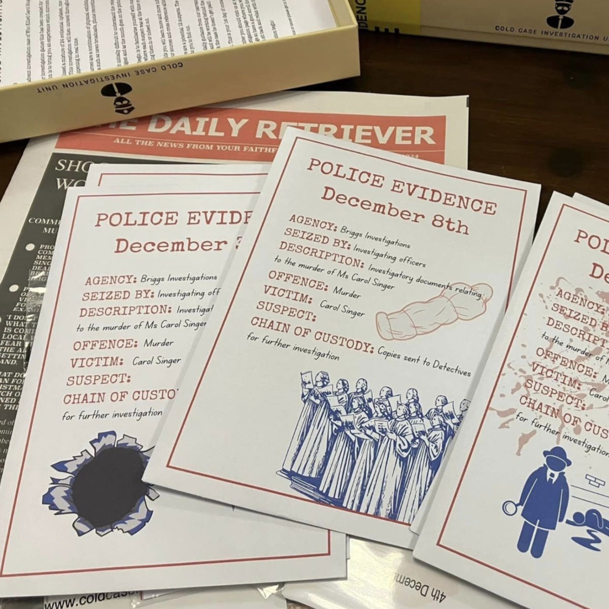 Calendrier de l’Avent Enquête policière 2026 – Who Killed Carol Singer ? (Cold Case) – photo 6