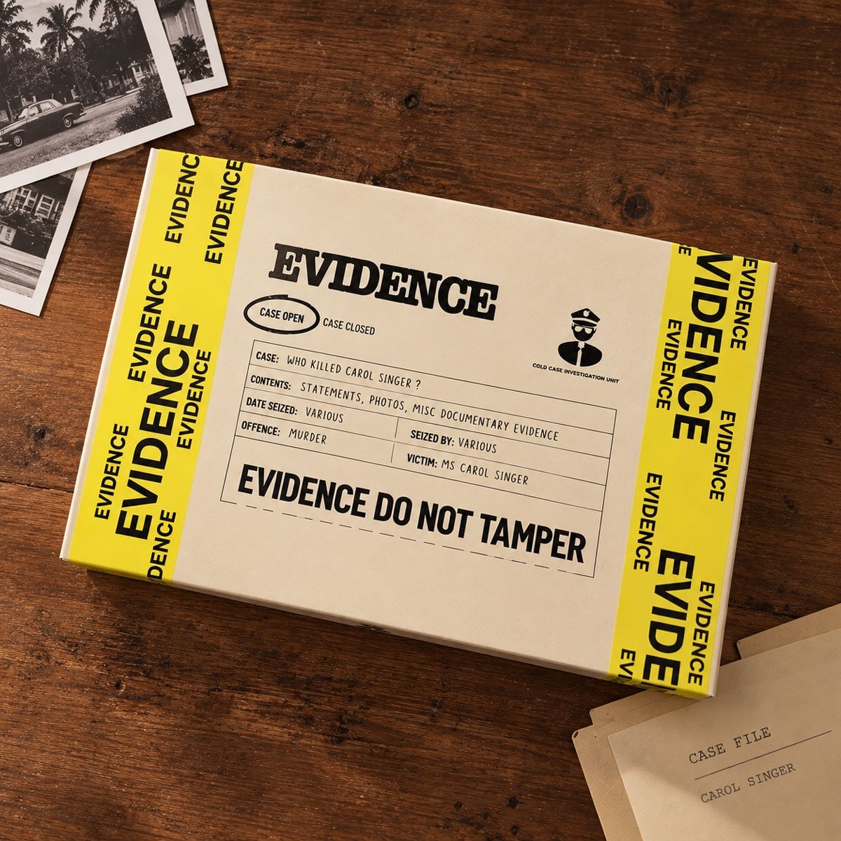 Calendrier de l’Avent Enquête policière 2026 – Who Killed Carol Singer ? (Cold Case) – photo 1