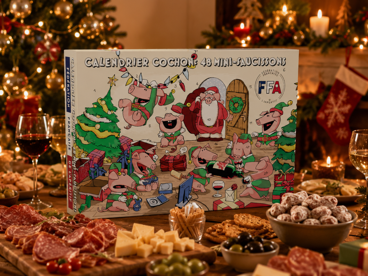 Calendrier de l'Avent Cochon 2026 mini-saucissons