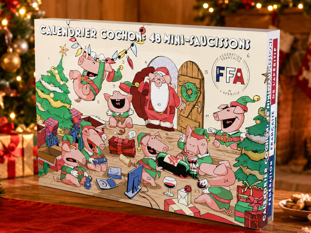 Calendrier de l'Avent Cochon 2026 mini-saucissons