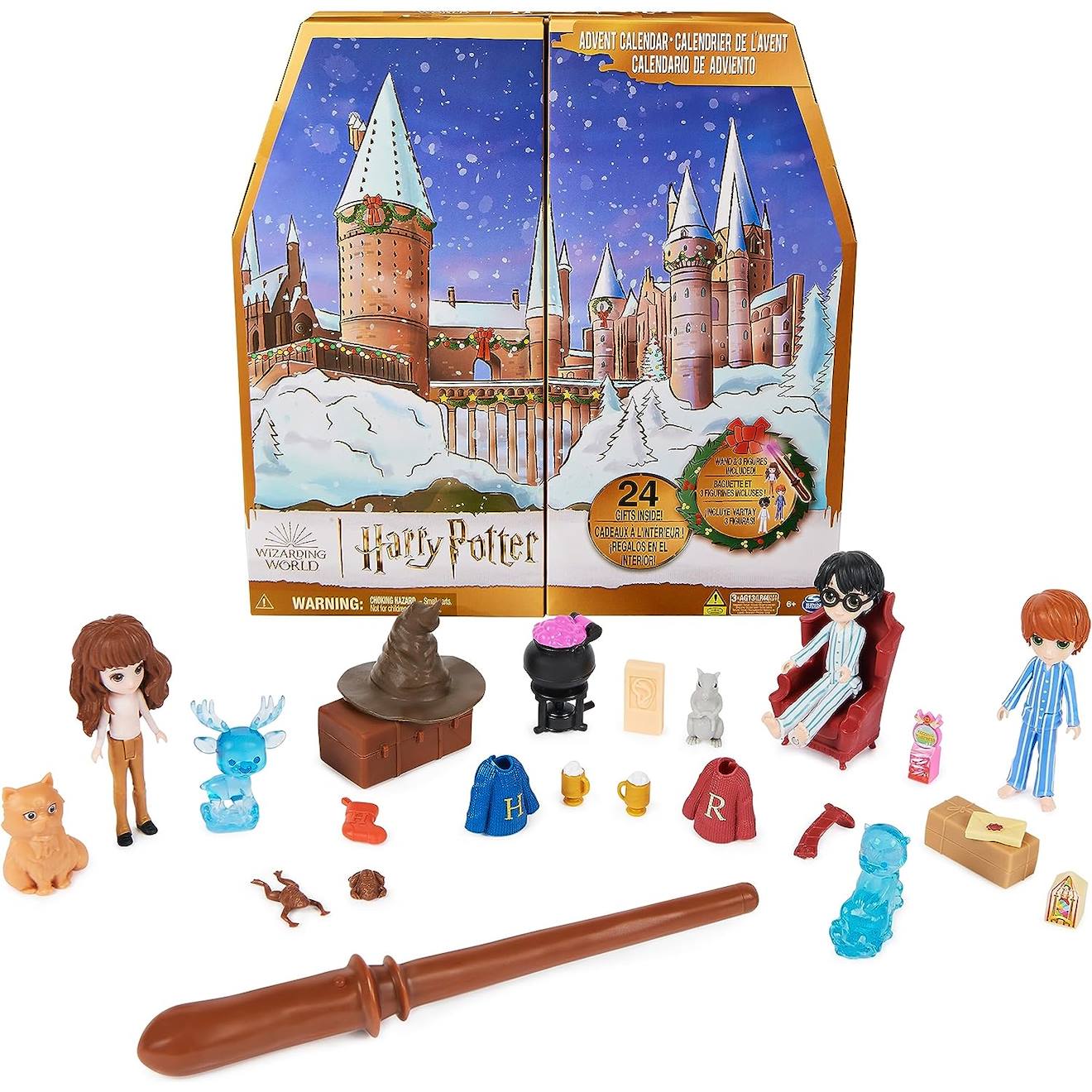 Calendrier de l'avent 2023 wizarding world Harry Potter multicolore