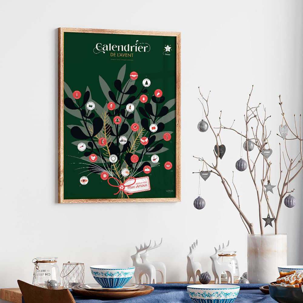 Calendrier de l'Avent à Gratter en Couple - Calendrier de L'Avent
