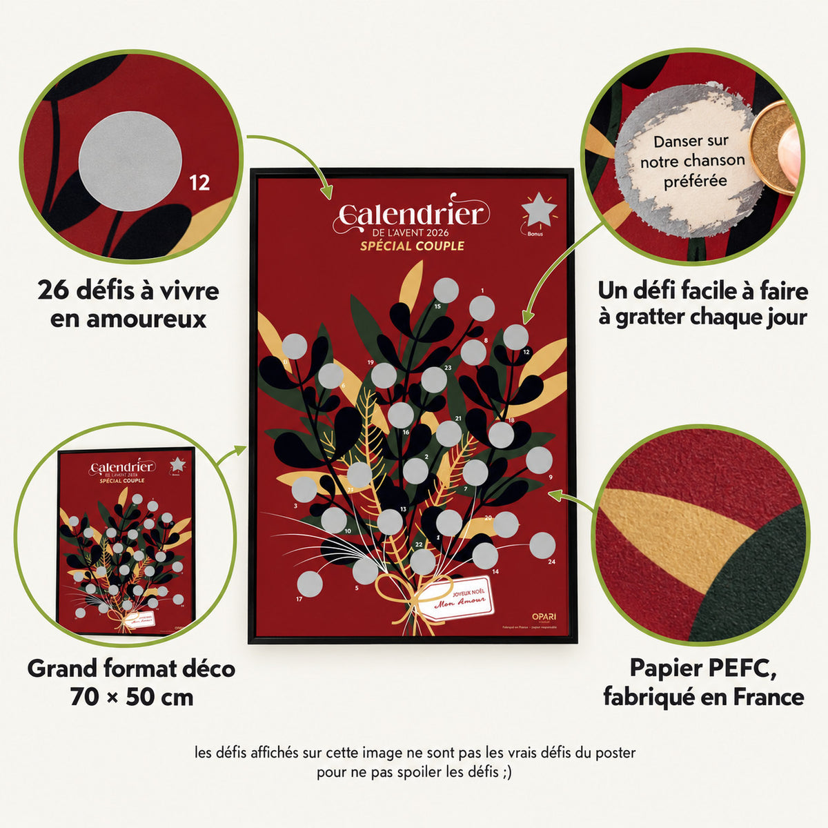 Calendrier de l'Avent Opari 2026 défis à deux à gratter – photo 6