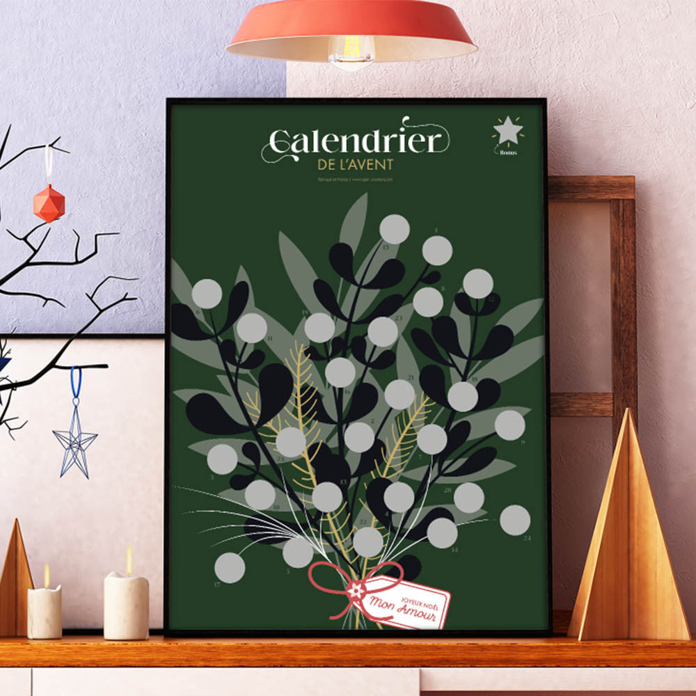 Calendrier de l'Avent à Gratter en Couple - Calendrier de L'Avent