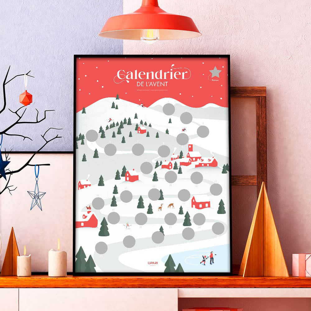 Calendrier de l'Avent à Gratter en Famille - Calendrier de L'Avent