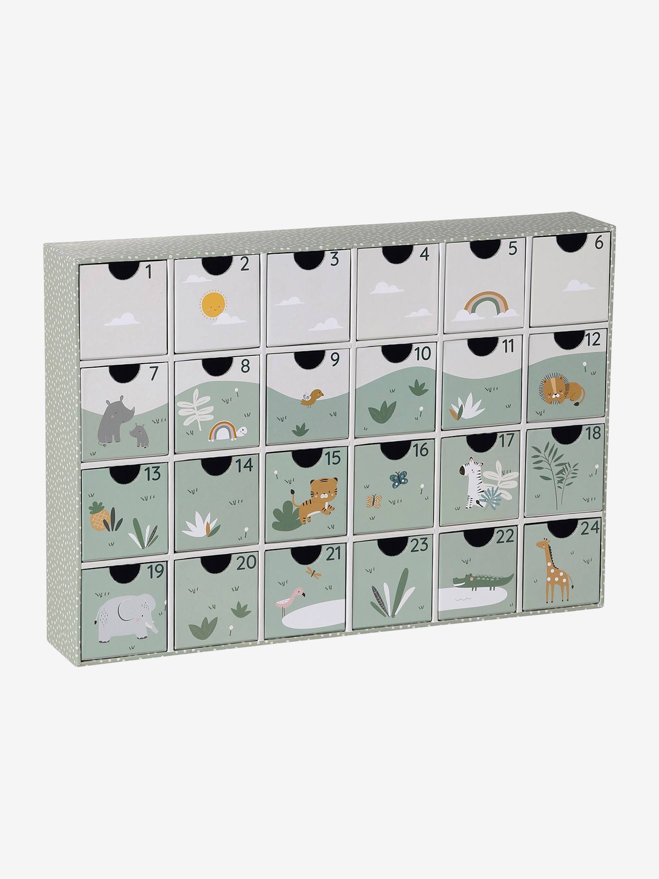 Calendrier de l'avent avec jouets en bois FSC tanzanie